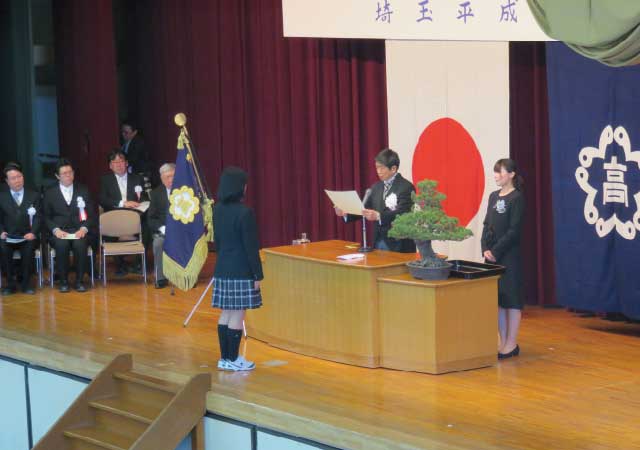 卒業式の写真