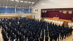 ５月朝礼・関東大会出場クラブ壮行会